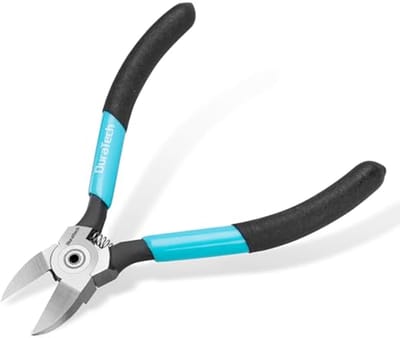 Ultrascherpe 129 mm Draadknipper - Veerbelaste Zijkniptang voor Zachte Koperen Kabels - Perfect voor Doe-Het-Zelf en Sieraden Maken
