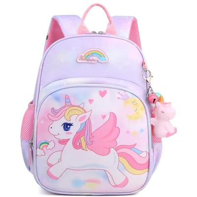 Nieuwe Eenhoorn Rugzak Voor Meisjes Cartoon Roze Prinses Schooltassen Kinder Satchels Kleuterschool Boekentas Mochila Infantil Escolar white