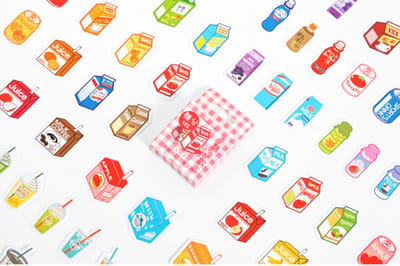 Drankjes Stickers 45 stickers – Bullet Journal, Planner & Scrapbook Stickers – Sinterklaas & Kerstcadeau – Schoencadeau – Cadeaus onder €5