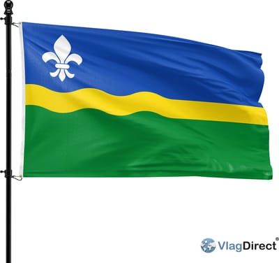 VlagDirect - Flevolandse vlag - Flevoland vlag - 90 x 150 cm