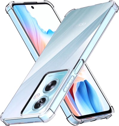 Geschikt voor Oppo A79 5G - Back Cover met Ingebouwde Camera Lens Protector - Bumper Hoesje - Transparant