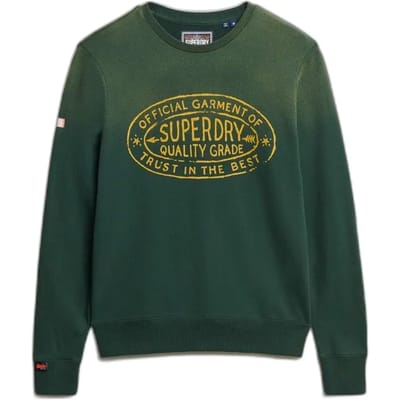 Superdry Lo-fi Outdoors Relaxed Fit Sweatshirt Groen S Man