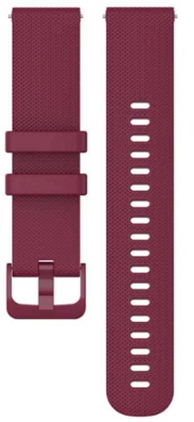Go Go Gadget - Smartwatch bandje - Geschikt voor Garmin Venu, Vivomove, Vivoactive en Forerunner modellen - 42mm - Siliconen bandje - Bordeaux rood
