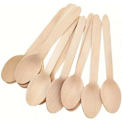 Houten Wegwerplepel, Minimalistische Eenvoudige Wegwerplepel voor Thuis, Keuken, Kerstcadeau, Schoolbenodigdheden one-size beige