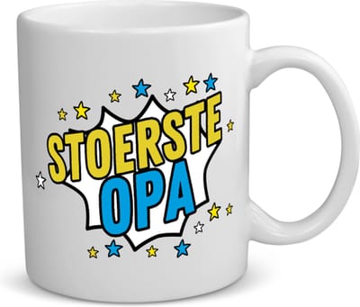 Akyol - stoerste opa koffiemok - theemok - Opa - beste opa - verjaardagscadeau - cadeau voor opa - kado - gift - 350 ML inhoud