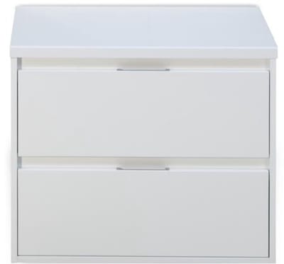 Porto Badmeubelset 70 cm - Wit Hoogglans - Wastafelbovenblad Wit Hoogglans