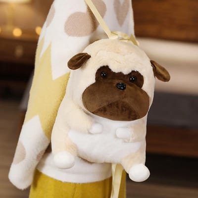 Schattige Pluche Dieren Rugzakken voor Kinderen Knuffelhond Varken Shiba Inu Pluche Schooltas Zachte Rugzak 40cm