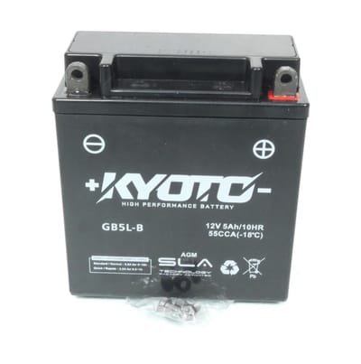 Batterie SLA Kyoto pour Moto Suzuki 650 Dr R/Rs 1990 à 1996 YB5L-B / 12V 5Ah Neuf