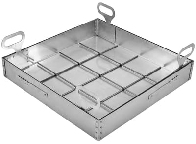 Putdeksel inspectie - Afvoerputdeksel RVS - Waterdichte afdichting - Corrosiebestendig en geurdicht - 400x400x100 mm - Zilver