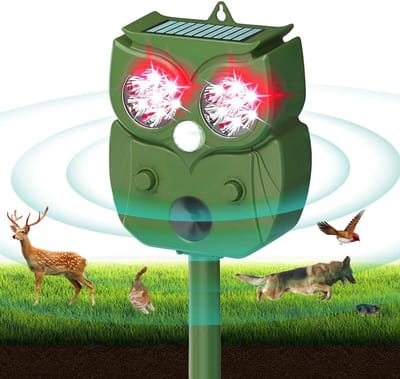 Ultrasone Dierenafschrikkers voor Tuin - Zonne-energie, 3 Modi, Effectief tegen Katten, Honden, Vogels en Meer