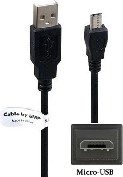 OneOne 0,3m Micro USB kabel. Extra sterke laadkabel. Stevig oplaadkabel snoer past op Bose QuietComfort 20 In-Ear, 20 Acoustic Noise Cancelling, 20i, 30 Wireless, 35 Wireless, 35 Wireless 2, SoundWear Companion