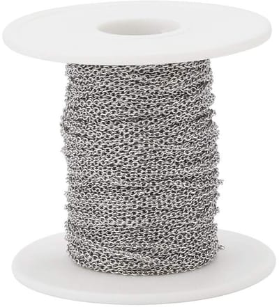 Allecto - Kabelkettingen - 82 voet DIY - Lichtgewicht en duurzaam - 4 x 3 x 0.8mm - Perfect voor sieraden maken - Geschikt voor mannen en vrouwen
