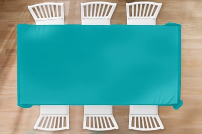 Tafelkleed - Tafellaken - 260x130 cm - Blauw - Effen kleur - Binnen en Buiten