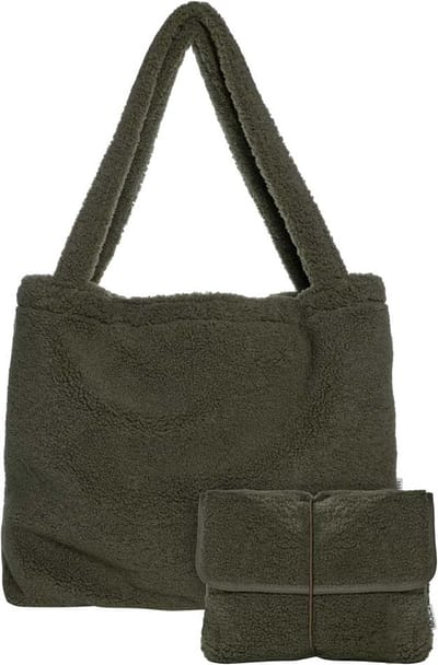 MOZZ BAGS - Set - Teddy Mom Bag + Luieretui - Olive