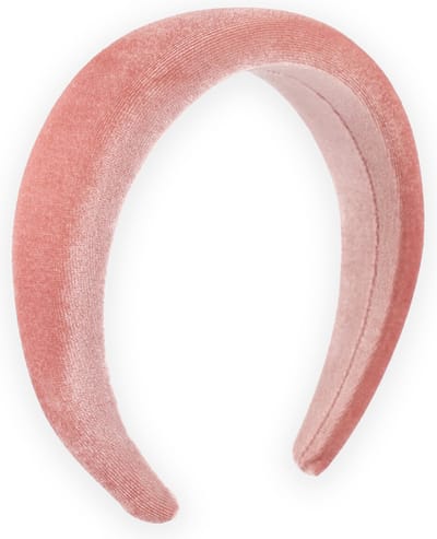 Lajetti - Extra Brede Velvet Haarband Roze - Gewatteerde make-up & fashion haarband