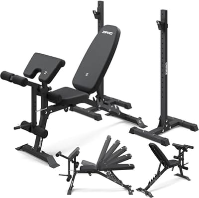 Inklapbare trainingsbank voor krachttraining, verstelbare rugleuning, multifunctionele fitnessapparatuur voor thuis en sportschool