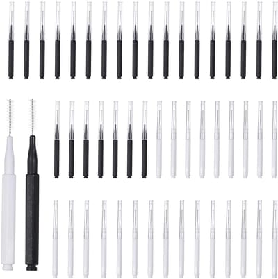 Dailygoods- Interdentale Borstels 50 Stuks - Mini Tandenborstels - Draagbaar Tandreinigingsgereedschap - Multifunctionele Reinigingsborstel - Veilig in Gebruik - Ideaal Cadeau