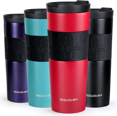 Isolerende Reismok voor Heet en Koud Drankjes, 550ml, Lekvrije Deksel, RVS, BPA-vrij, Perfect voor Koffie en Thee