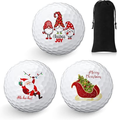 3-Delige Golf Cadeauset met Ballen en Opbergzakje