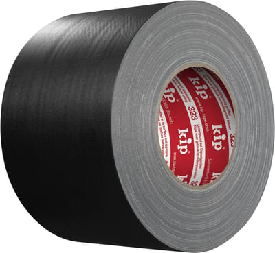 Kip 323 Gaffer tape - Zeer sterk - Voor podiumbouw en theatherbouw - Afplakken en fixeren - Zwart - 100 MM