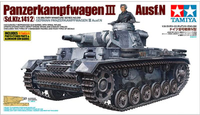 Tamiya Modelbouwpakket Militaire voertuigen - 35290 Panzerkampfwagen III Ausf.N Sd.Kfz.141/2 Plastic - 1:35 - Modelbouw