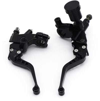 Cosensi - Motorrempomp - Aluminium Levers - Zwart - Krachtige Remprestaties - Geschikt voor 22mm Motoren - Perfecte Upgrade