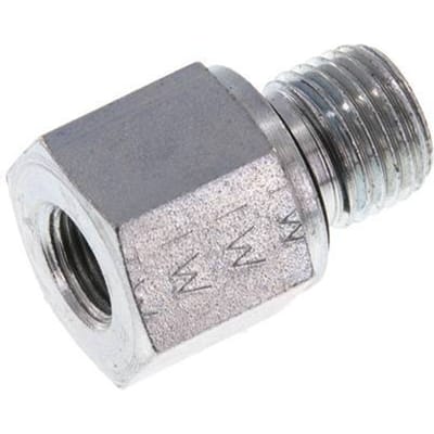 G 1/4'' x G 1/8'' M/F Verzinkt Stalen Neusstuk 630 Bar - Hydrauliek [2 Stuks]
