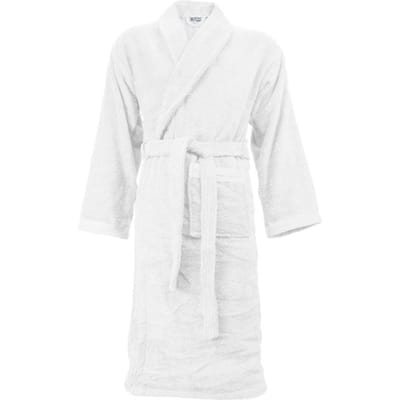 The One Towelling Organic Badjas - XXL/XXXL - Kamerjas - Hoge vochtopname - 420 gr/m² - 100% Biologisch gekamd katoen - Wit