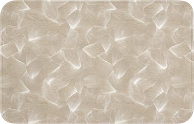 Badmat 80x50 cm - Antislip - Organisch - Textuur - Beige - Badmatten voor badkamer - Badkamermat - Douchemat - Badkamer mat