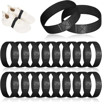 10 Paar Elastische Veters voor Voetbalschoenen, Verstelbare Anti-Los Veters, Ideaal voor Sport en Activiteiten
