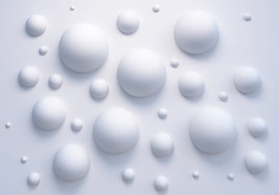 Fotobehangkoning - Behang - Vliesbehang - Fotobehang - Bubble Wall - 300 x 210 cm