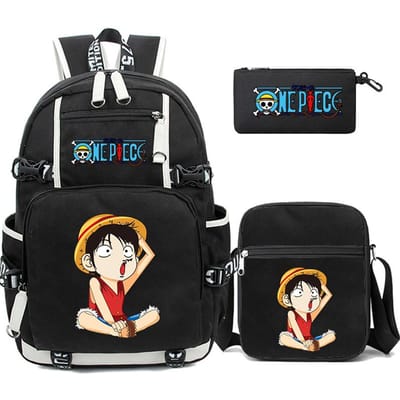 3 stks/set Anime Een Stuk Grote Capaciteit Rugzak Monkey D. Luffy tieners student schooltas jongen meisje rugzakken terug naar school