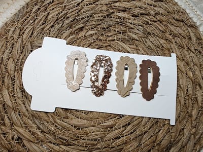 klikklak haarspeldjes kerst 4cm - Haarspeldjes meisjes - Klikklak haarspeldjes