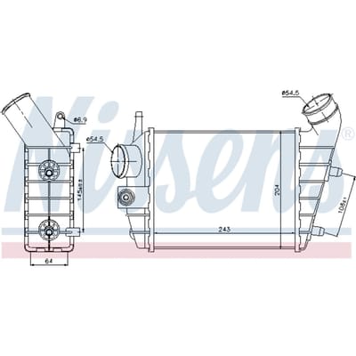 Intercooler NISSENS 96699