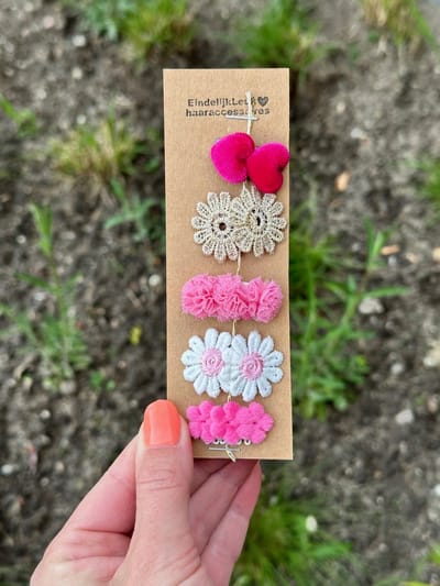 Antislip knipjes - Baby knipjes - Eerste haarspeldjes - Anti slip knipjes Roze - Haaraccessoires meisjes - Kraamcadeautje - Haarknipjes baby - Anti slip - Haaraccessoires baby