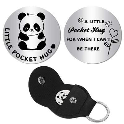 Store_9 - Knuffelpenning - Aandenken - Inspirerend - Panda - Sleutelhanger - Cadeau voor vrouwen en mannen - Geschikt voor beste vrienden en ouders