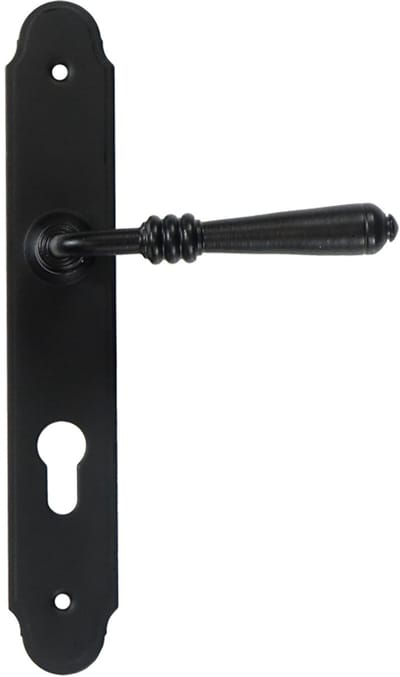 SEART DEVON - Deurklink - 72mm - Mat Zwart - Met Schild