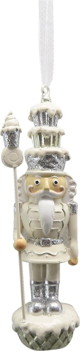 Clayre & Eef Kersthanger Notenkraker 11 cm Beige Kunststof