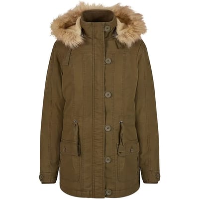 Brandit Nila Jas Groen,Bruin XS Vrouw
