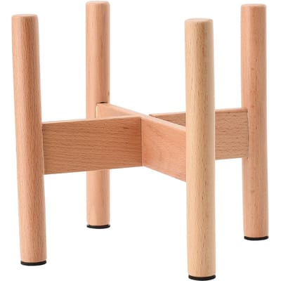 Plantenstandaard Hout 20cm Hoogte 18cm Binnendiameter Vloer Bloempot Houder