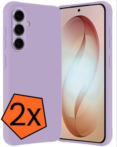 Hoes - 2 Stuks - Geschikt voor Samsung Galaxy S26 Plus - Sterk & Shockproof - Case Siliconen - Back Cover - Telefoon Hoes - Lila