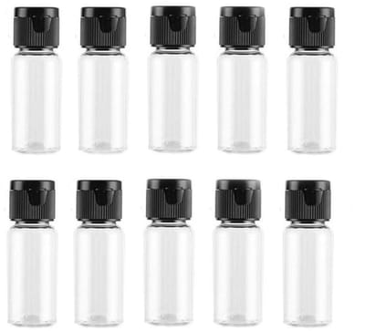 Virtubuy - Lege Plastic Flessen - 15ml - Duurzaam en Veilig - Transparant - Voor Reizen - Perfect voor Crèmes en Gel