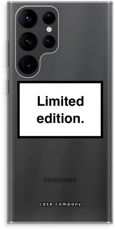 Hoesje geschikt voor Samsung Galaxy S22 Ultra hoesje - Limited edition - Soft Cover Telefoonhoesje - Bescherming aan alle Kanten en Schermrand