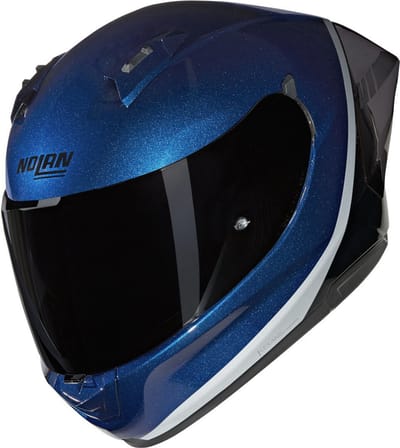Nolan N60-6 Sport Verniciatura Speciale 346 Diepblauw Zwart Zilver Glossy Integraalhelm - Helm