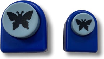 Vlinderpons - Set van 2 - Pons Butterfly - papierponsen - 2 vlinder ponsen