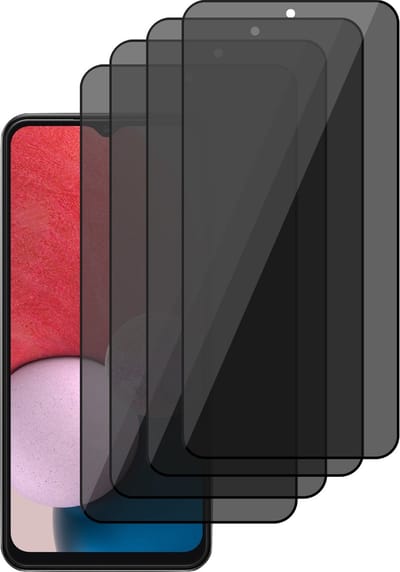 Privacy Screenprotector geschikt voor Samsung Galaxy A13 4G - Volledig Dekkende Gehard Glas Tempered Glass - 4 Stuks