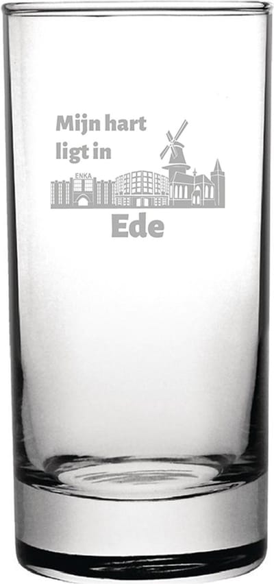 Gegraveerde longdrinkglas 28,5cl Ede