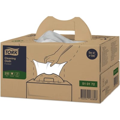 Tork Premium 510172 W7 510 werkdoeken 1-laags Wit 41,5 x 35,5 cm doos à 210 vel handybox (510172)