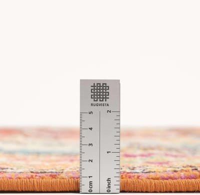 Modern Kortpolige Vloerkleed 200 x 300 cm - Oranje - Perfect voor Woonkamer, Slaapkamer, Keuken en Kantoor