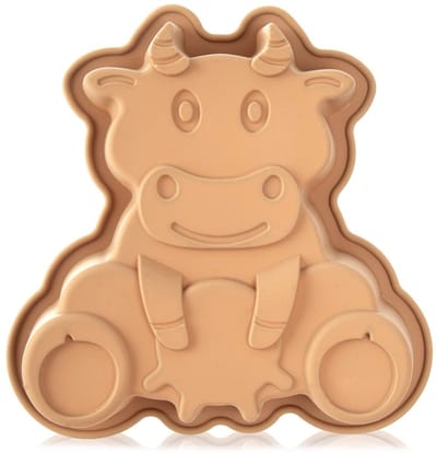 Bakvorm Silicone Koe 20x19x4,5 cm - Springvorm - Vorm voor Bakken - Taartvorm - Bakplaat